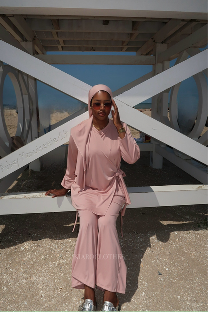 Burkini à noeud [Rose]