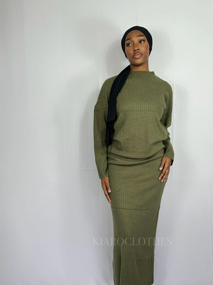 Robe longue Kiaro [kaki]