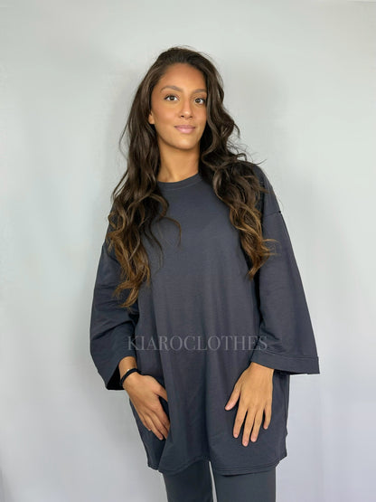 T-shirt oversize [gris]