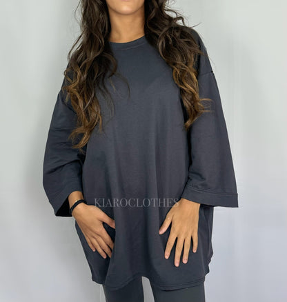 T-shirt oversize [gris]