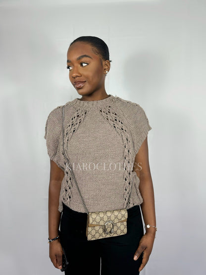 Top sans manche [taupe]