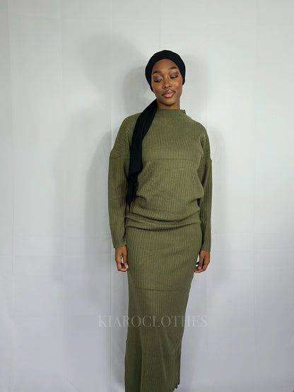 Robe longue Kiaro [kaki]