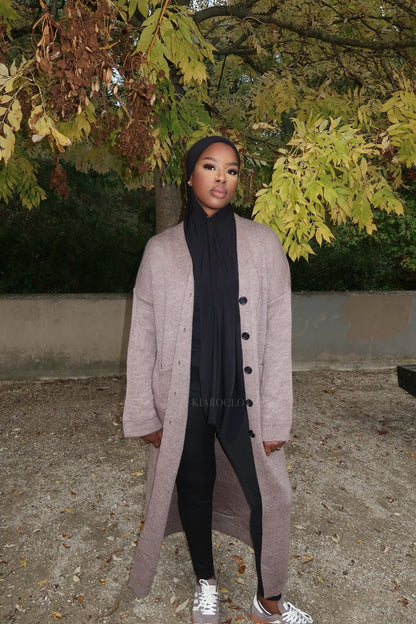 Gilet long [Taupe]