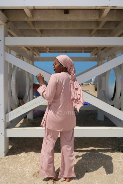 Burkini à noeud [Rose]