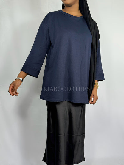 T-shirt oversize [bleu marine]