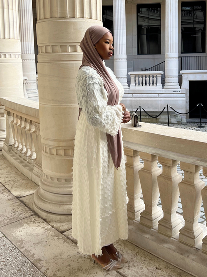 Kimono à frange [Blanc]