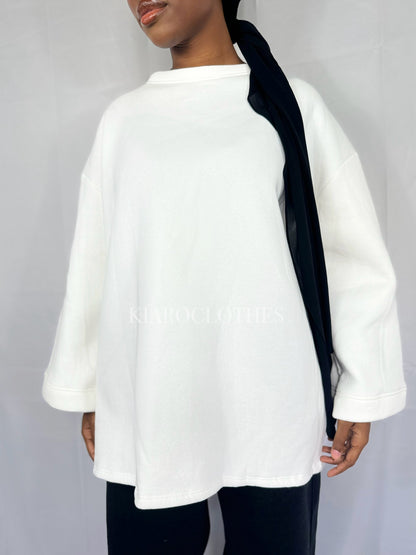 Pull oversize [blanc]
