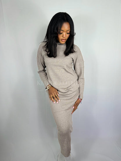 Robe longue Kiaro [taupe]