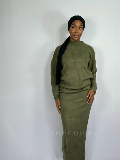 Robe longue Kiaro [kaki]