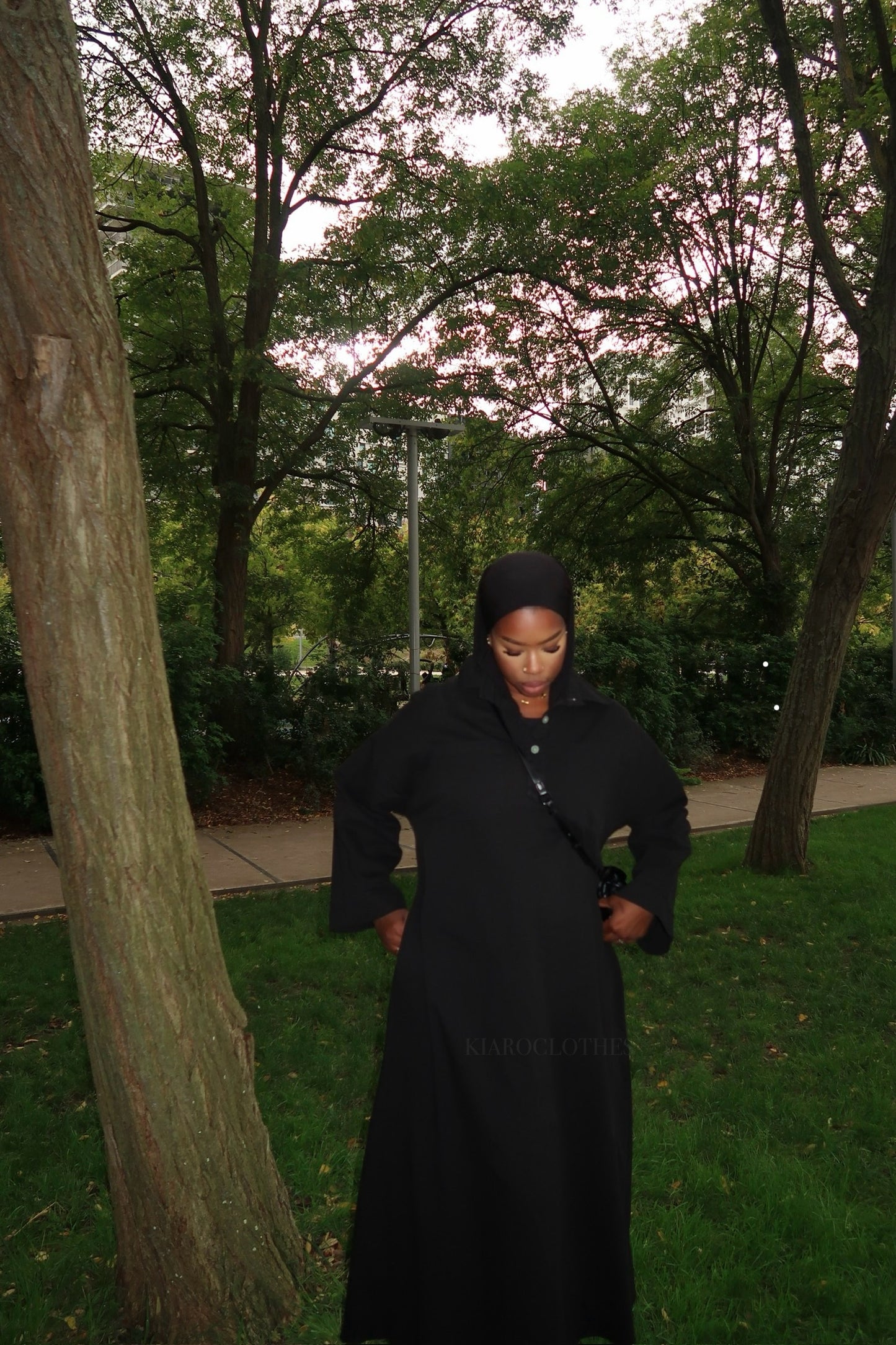 Robe en jean [Noir]