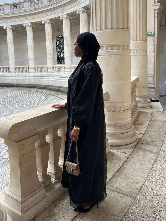Kimono en voile satiné
