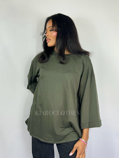 T-shirt oversize [kaki]