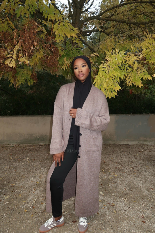 Gilet long [Taupe]